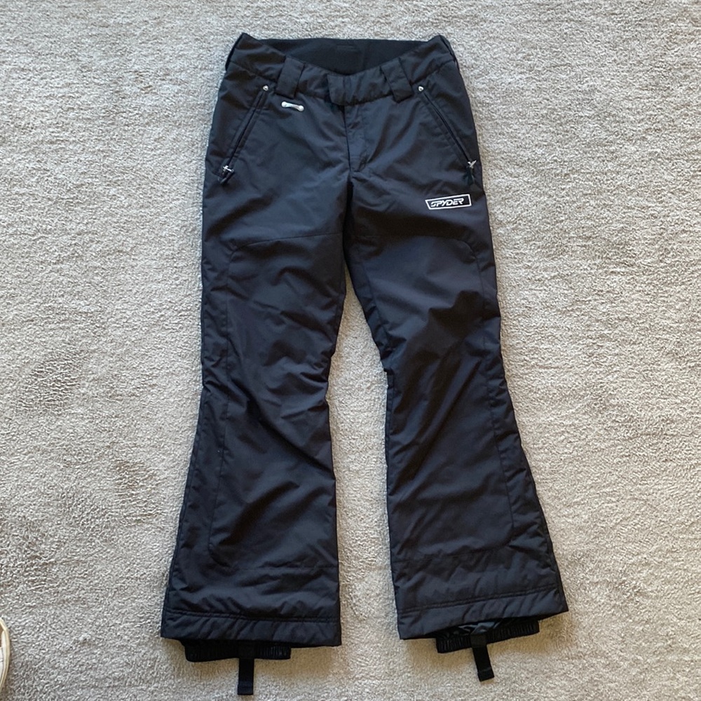 SPYDER XT 10,000 Skiing Snowboarding Ski Pants Snow Black Floral - 6